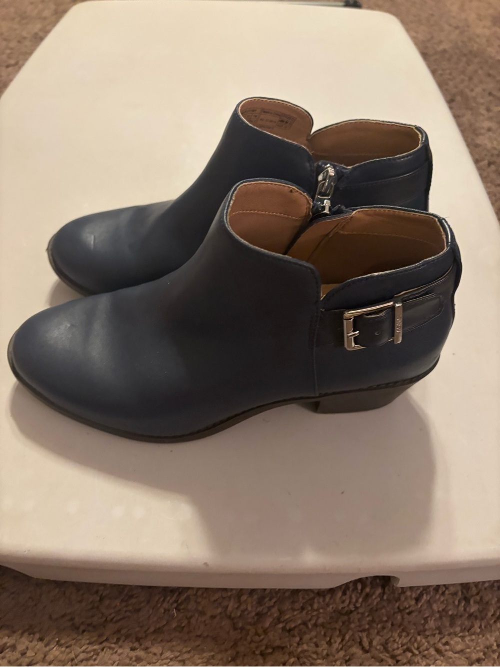 Vionic Millie Ankle Boots featuring a side buckle